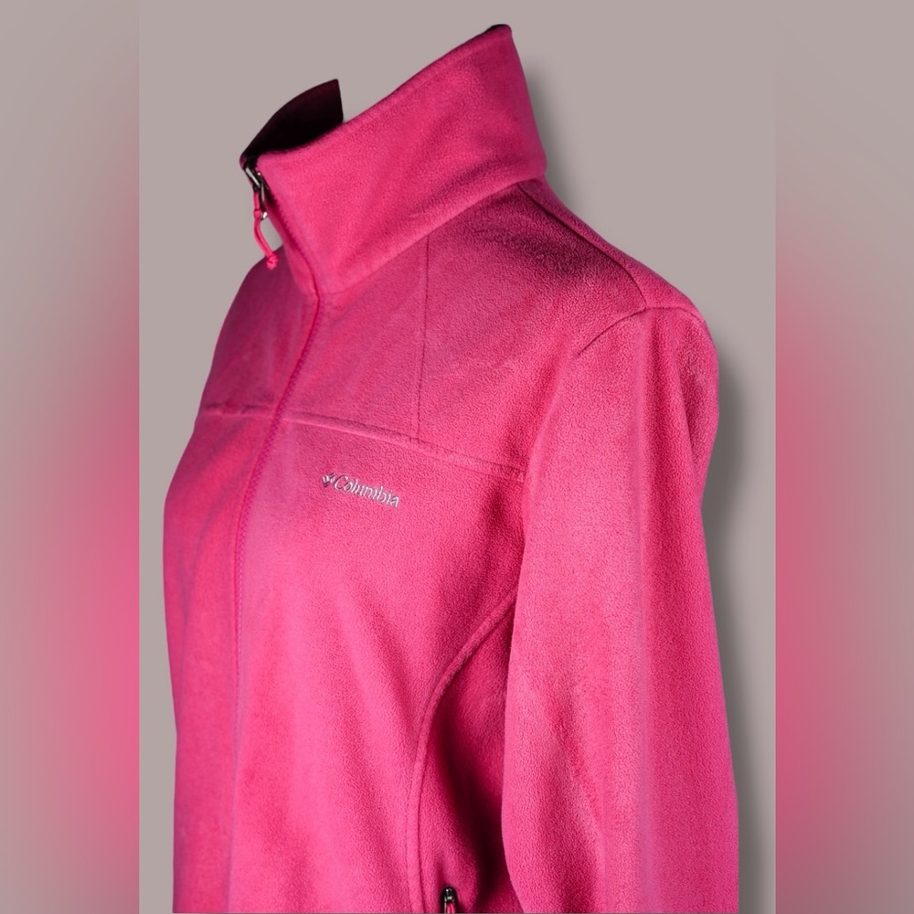 Columbia Women’s Pink Fleece Full Zip Jacket L – Style - Picture 7 of 17